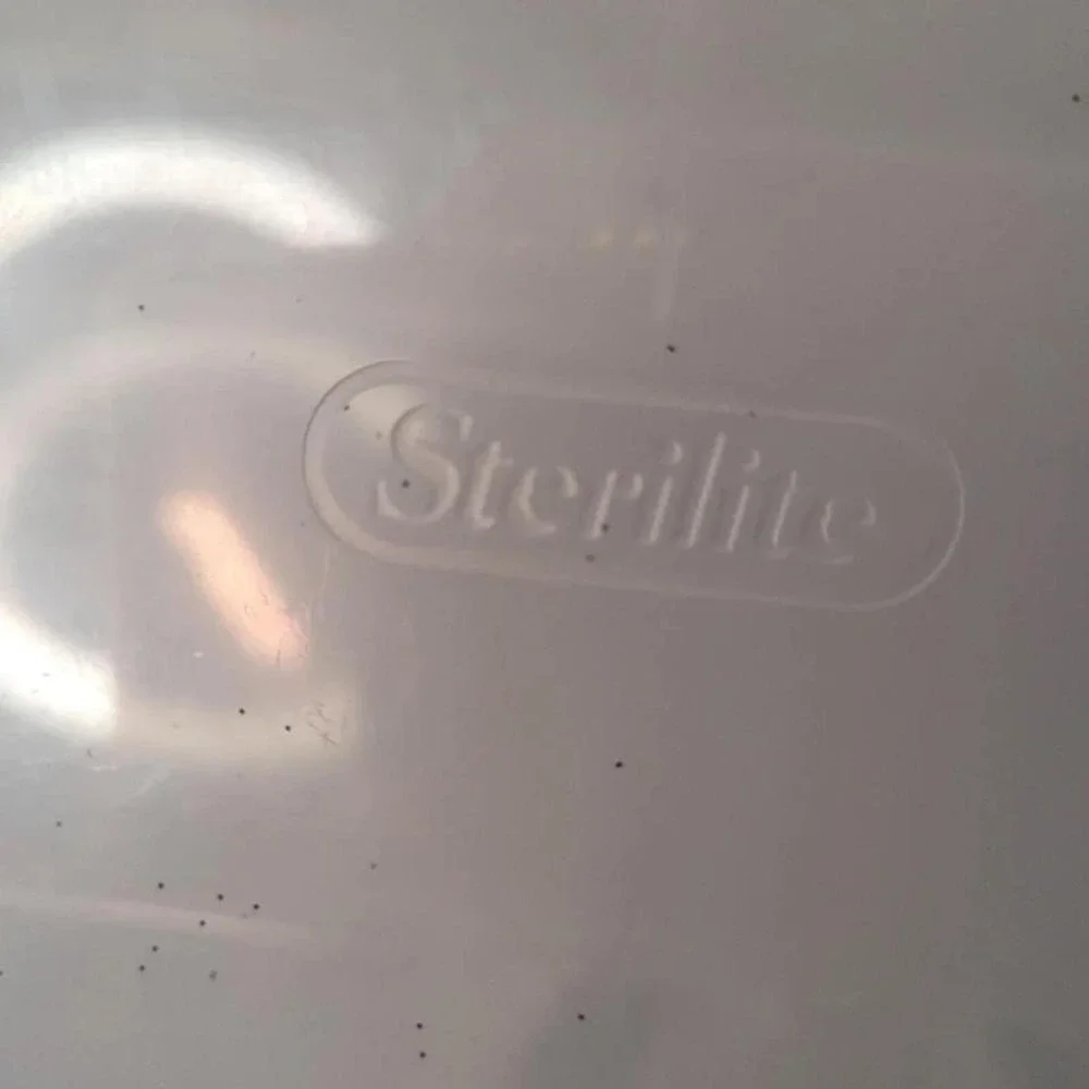 Sterilite Clip Box Clear Storage‎ Container Teal Latches 1963LAB86 14x11x3.25